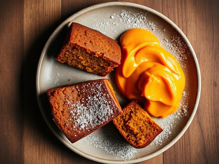 Jamaican rum cake and sweet potato pudding