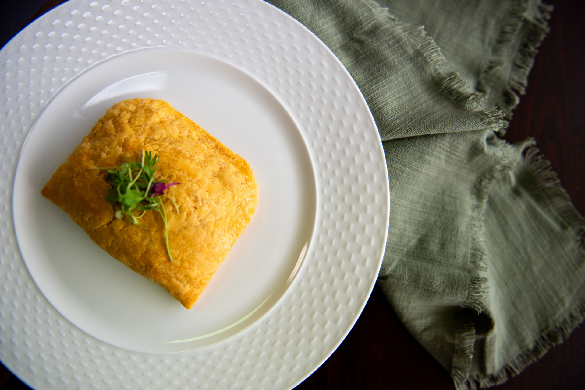 Golden Jamaican beef patties with coco bread